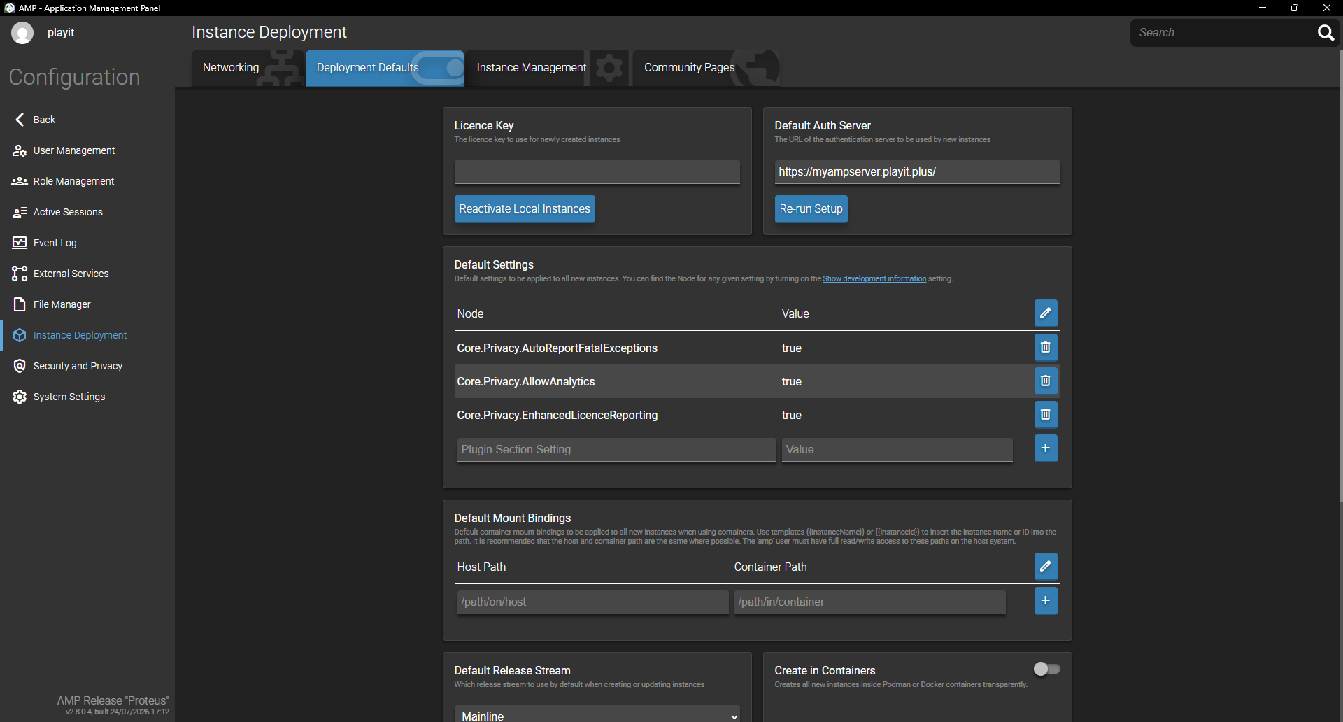 Default Auth Server