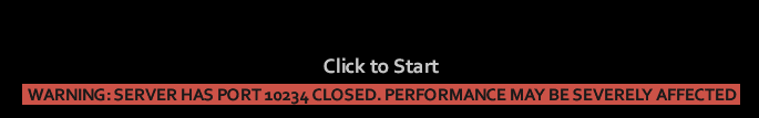 Warning: Closed Port